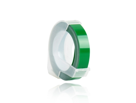 Cinta Adhesiva Plástica Dymo 3D (Color Verde - 9Mm)