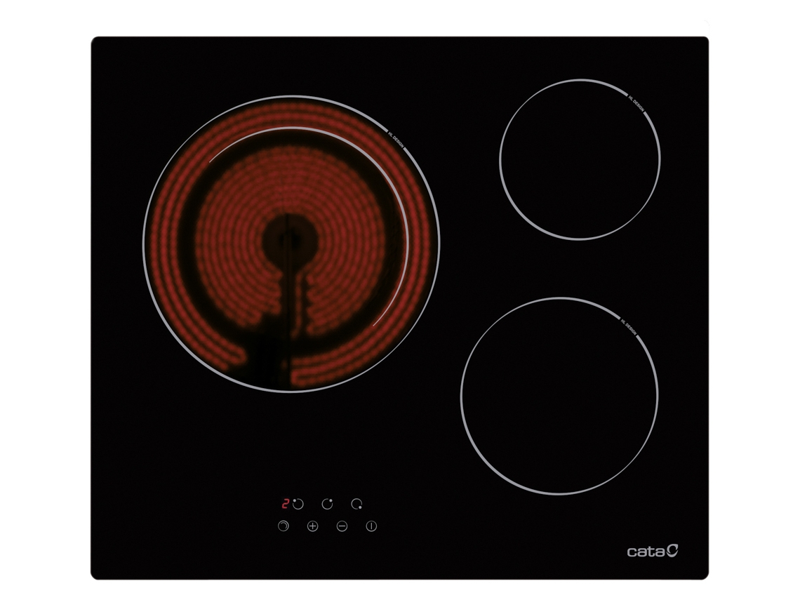 Placa de Vitrocerámica CATA TD 6003 BK (Eléctrica - 59 cm - Negro)