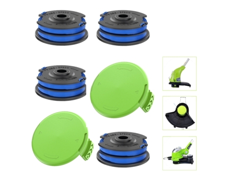 Tapa de carrete de repuesto para Greenworks 21212/21272 Multicolor