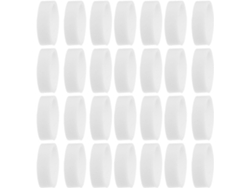 Paquete de 1000 bridas de silicona blancas para cables, 15x5x1 mm SFUSHOS