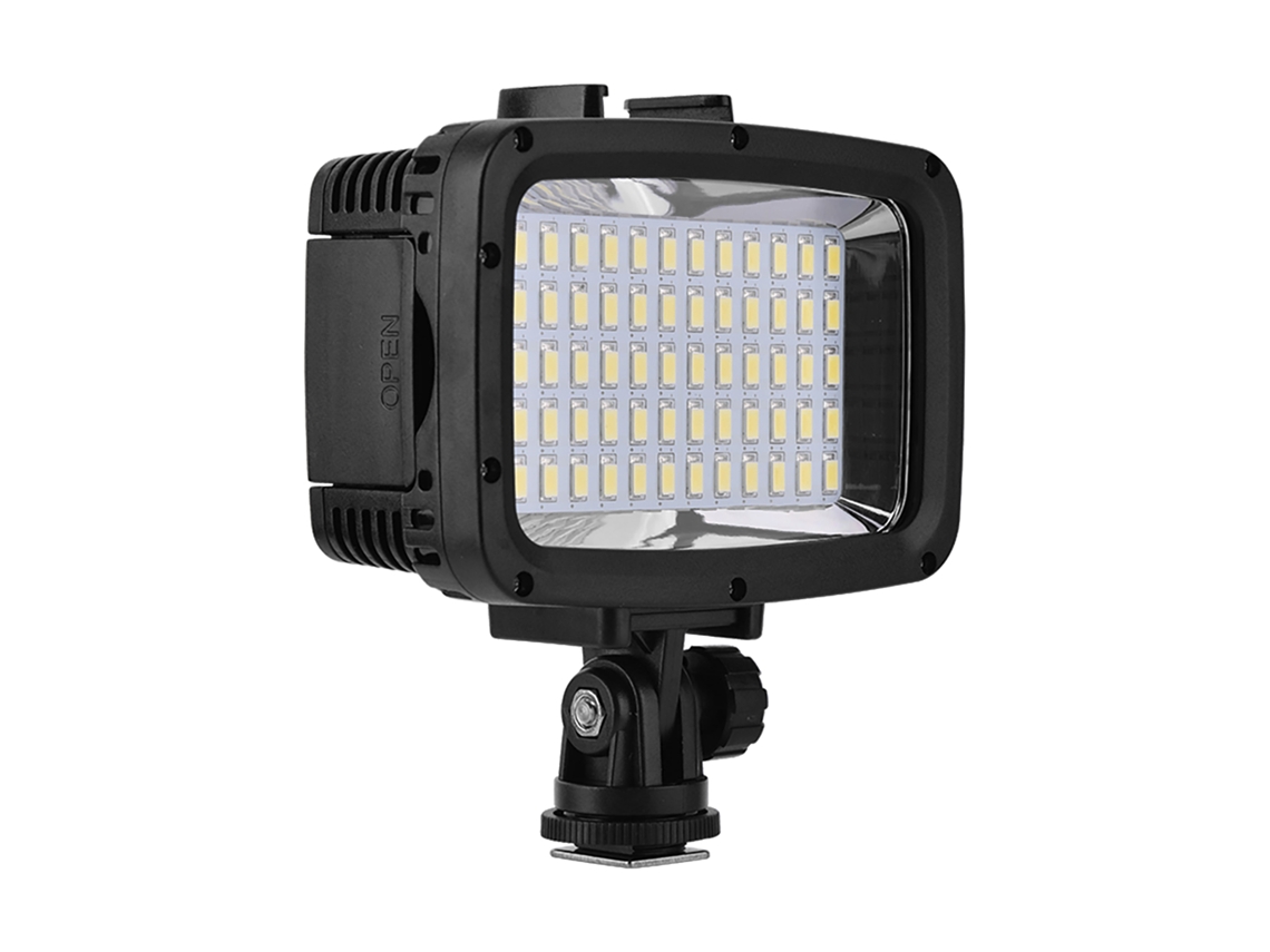 Luz De Relleno De Buceo Led Móvil 40m Impermeable 60led Para Cámara Y Smartphone