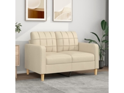 Sofá De 2 Plazas | Sofá De Salón | Sofá De Descanso De Tela Color Crema 120 Cm Wsd890114