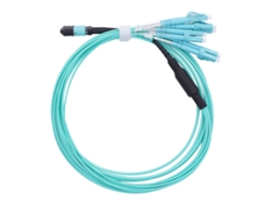 Cable De Fibra Óptica Multimodo De 8 Núcleos Y 40g Mpo-lc Con Puente Para Transmisión Estable.