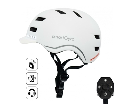 Casco para Patinete Eléctrico SMARTGYRO SMART PRO L Blanco