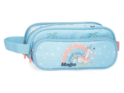 Estuche para lápices de poliéster Magic Summer azul claro Enso