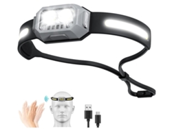 Linterna frontal LED ultraligera recargable Yunzii YD2305, 1000 lúmenes, 4 modos, color negro