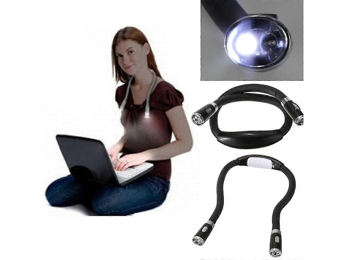 Rebe-lámpara De Cuello Led Portátil Flexible Para Lectura, Brazos Suaves Ajustables Y Luz Suave Sin Daño A Los Ojos
