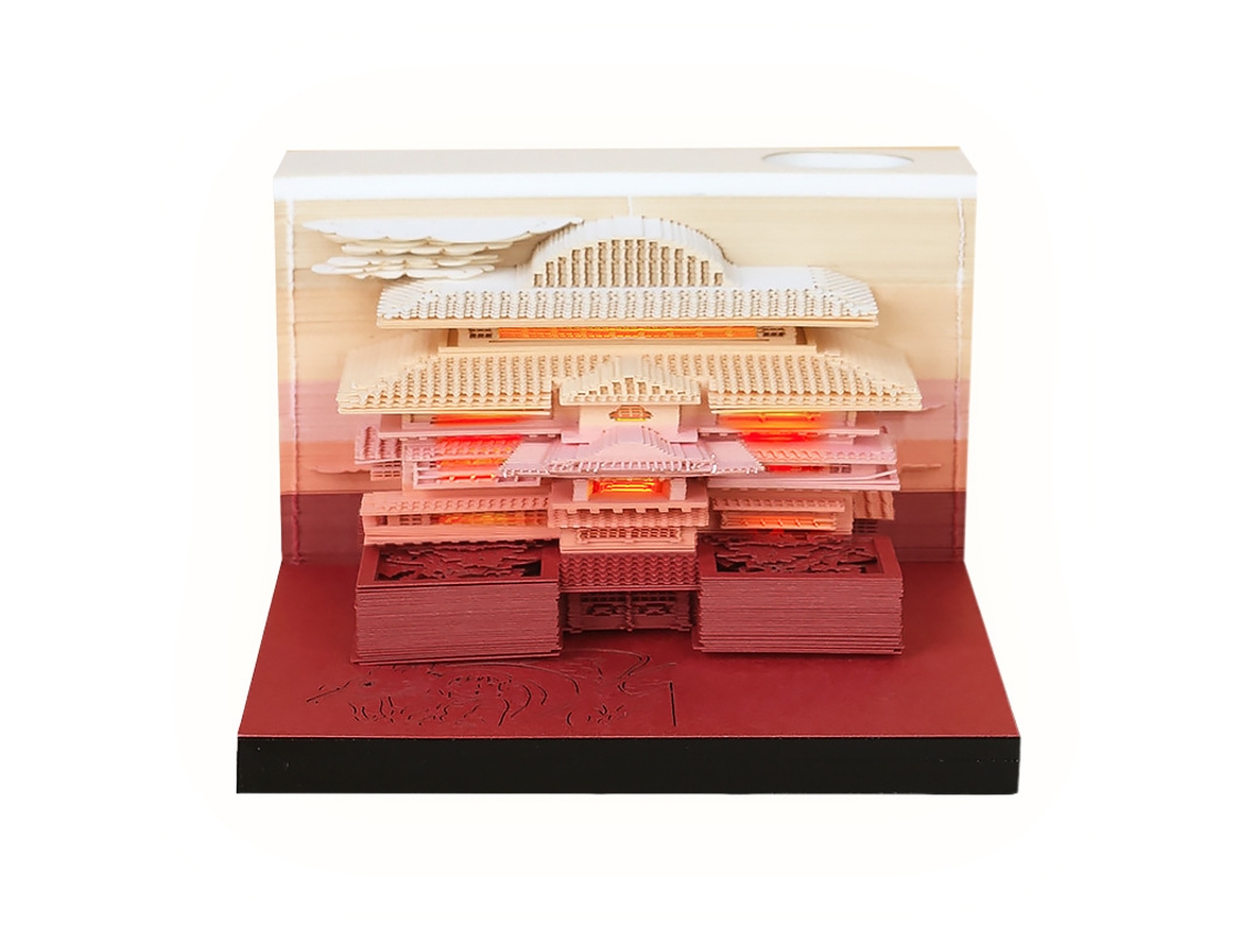Bloc de notas con pegatinas 3D y luz de Eifson Hot Springs Hotels