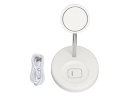 Soporte de carga inalámbrica magnética 2 en 1, de metal y ABS, para iPhone 12, 13 y 14 (YHL)