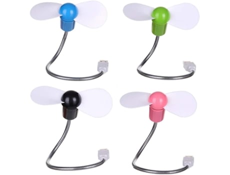 Juego de 4 mini ventiladores USB con forma de serpiente TUSERXLN