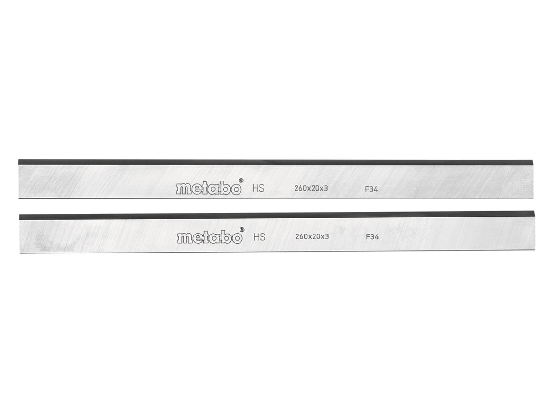 METABO 2 cuchillas de cepillo HSS, HC 260 C/M/K (0911030721)