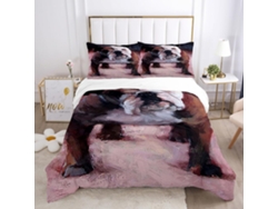 Juego Ropa Cama Diseño Funda Nórdica Almohada Estampado Material Microfibra Color Juego Niños 140x200 Cm