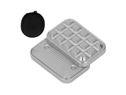 Deslizador Háptico Magnético Adulto Portátil Ergonómico Metal Bloques Constructor Antiestrés Juguete Plata