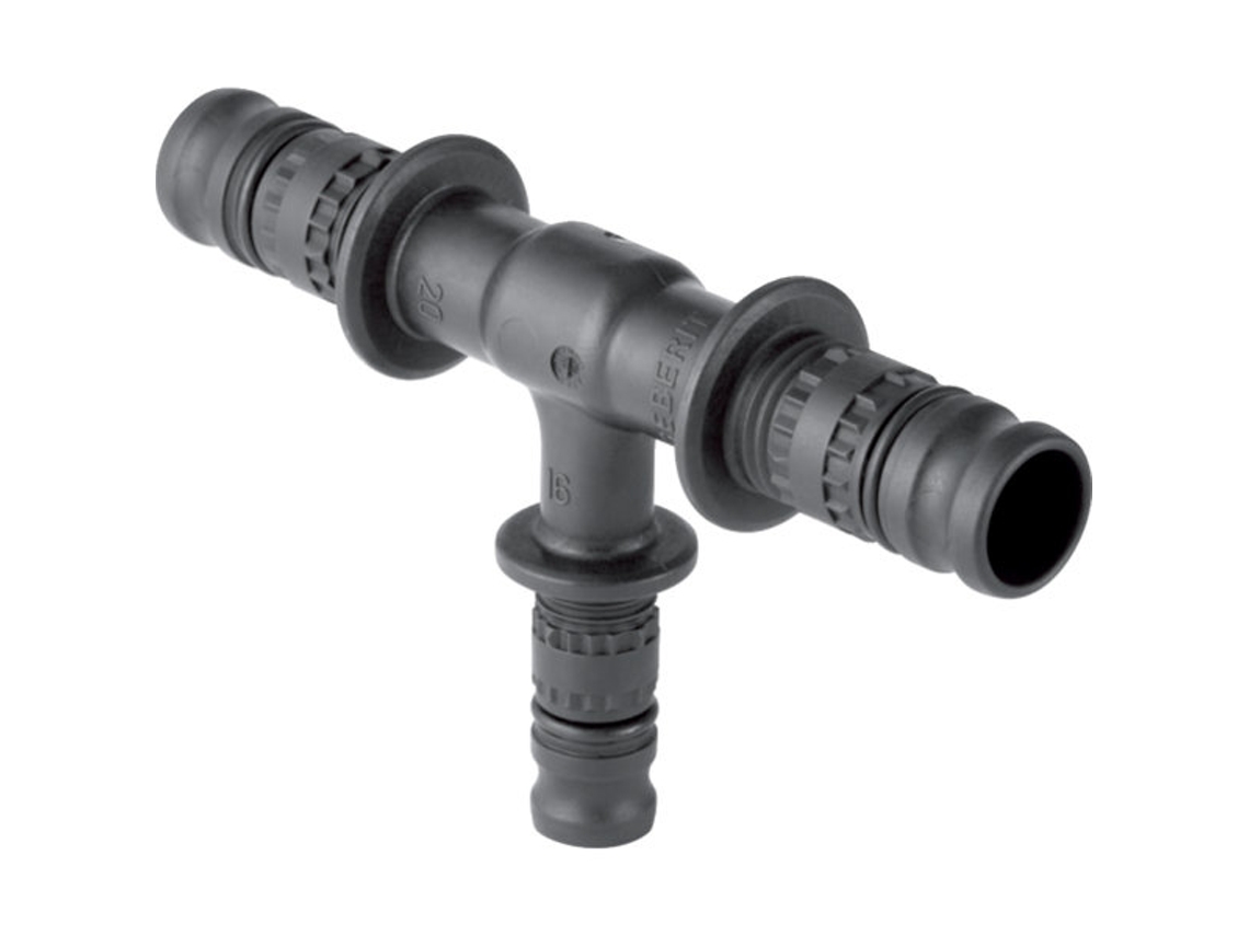 Mepla Pieza en T 26x20x26 mm PVDF GEBERIT 68 x 26 x 110