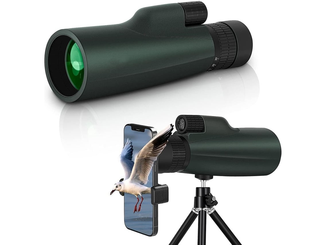 Telescopio monocular Starscope 10 30x50 Hd de alto rendimiento con aumento, soporte para teléfono inteligente, prisma Bak4, trípode giratorio y Gusshious