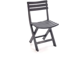 Silla Plegable IPAE-PROGARDEN Negro (44x41x78 cm)