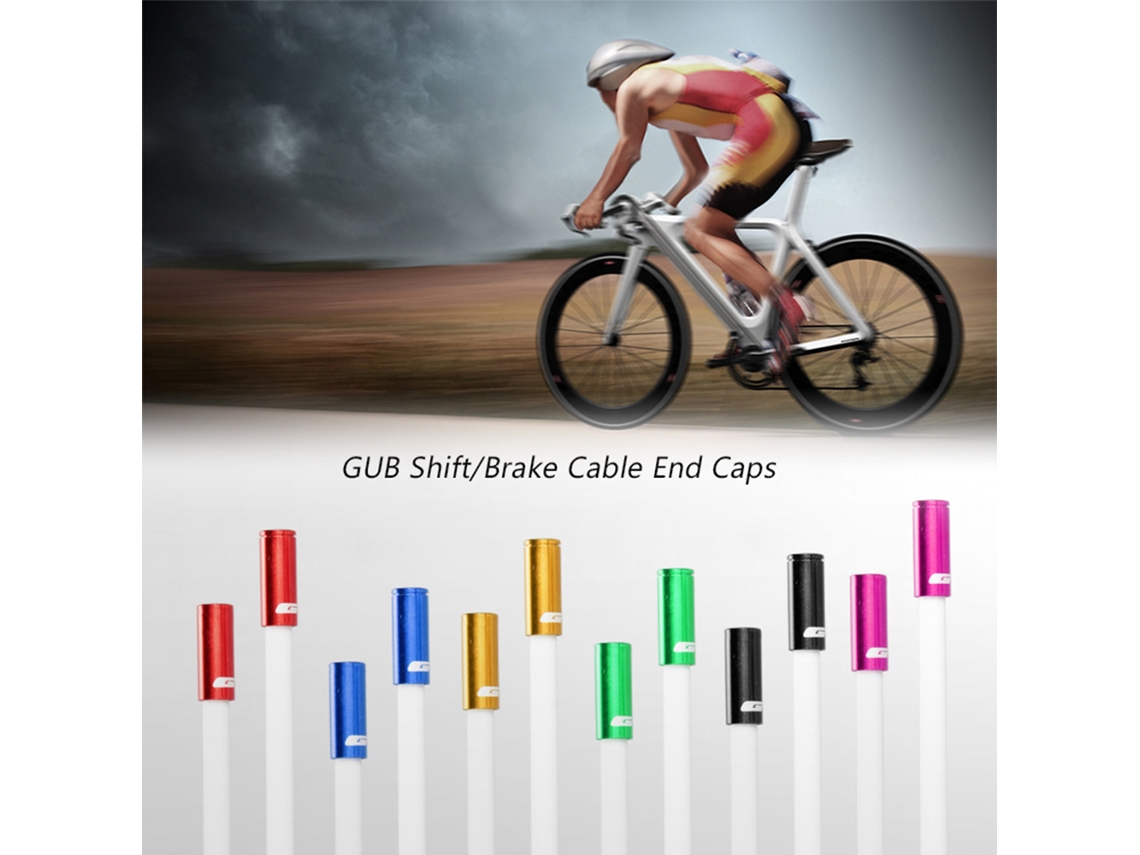 100 Tapas De Aluminio Para Extremos De Cables De Freno/cambio De 4 Mm/5 Mm Para Bicicleta Gub