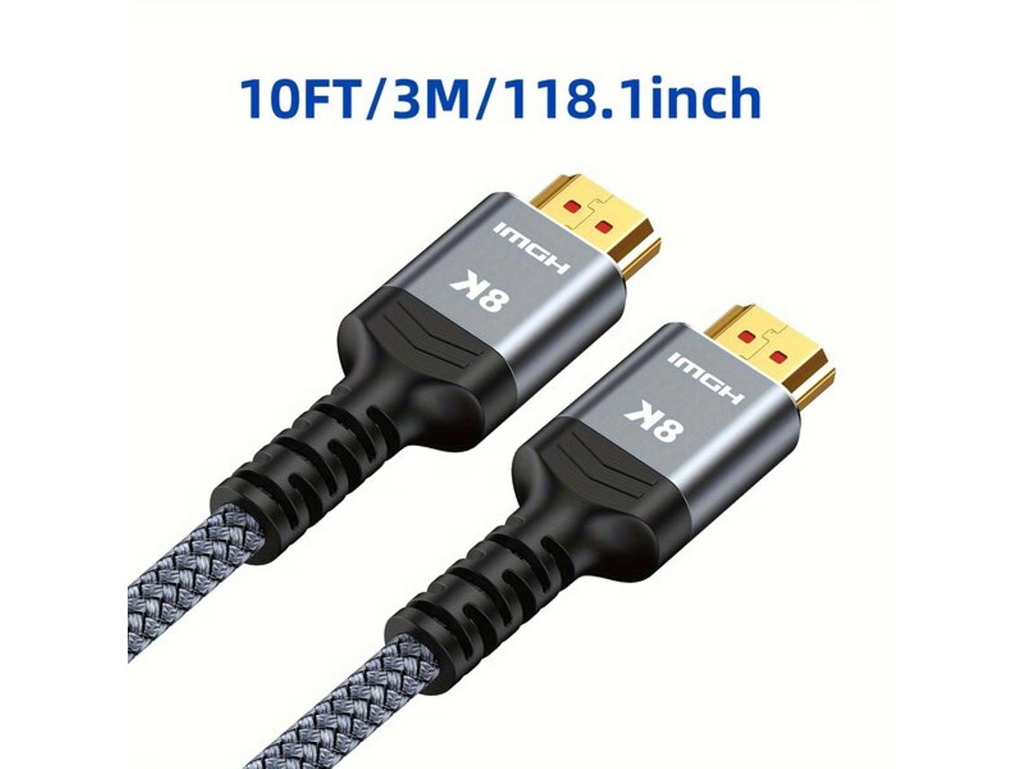 Cable trenzado de alta velocidad Tadvyyvayotoy 8k/4k de 48 Gbps