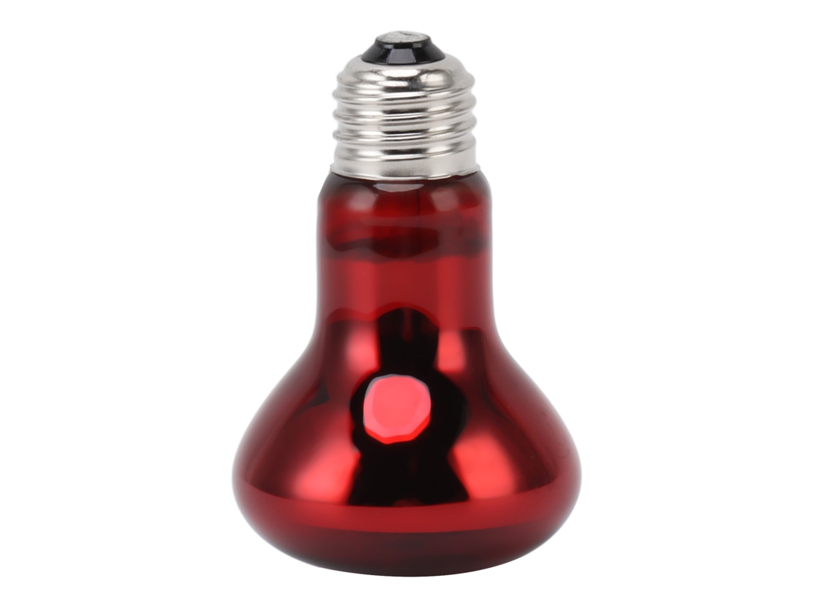 Lámpara Calefactora E27 Para Reptiles Y Anfibios, Luz Cálida Y Suave, 110-120 V, Roja.