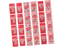 Juego De 12 Sobres Para Fiestas De Cumpleaños Con Diseño De Dibujos Animados Del Festival Lunar (hongbao)