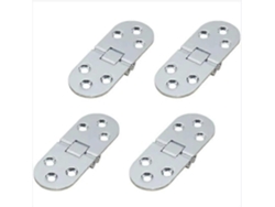 4 Bisagras Plegables Para Mesa, Bisagras De Puerta De Armario Plana, Plata 7.8cm X 2.9cm