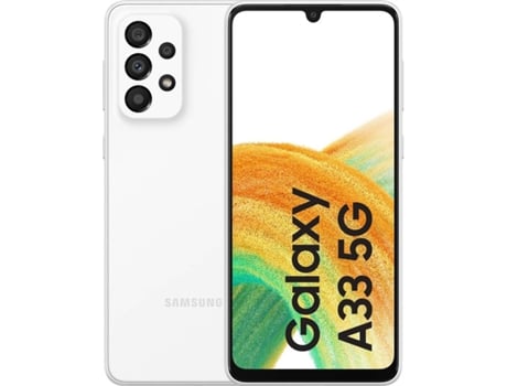 Smartphone SAMSUNG Galaxy A33 5G (6.4'' - 6 GB - 128 GB - Blanco)
