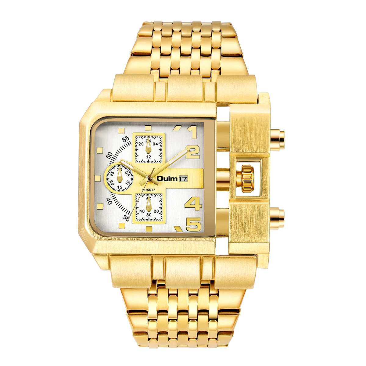Reloj De Cuarzo Para Hombre De Acero Inoxidable Con Fecha Automática.