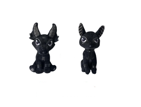 Muñeca Del Diablo, Gigante de Peluche, Moda Negra, Muñecas 2 Muñecos 35Cm