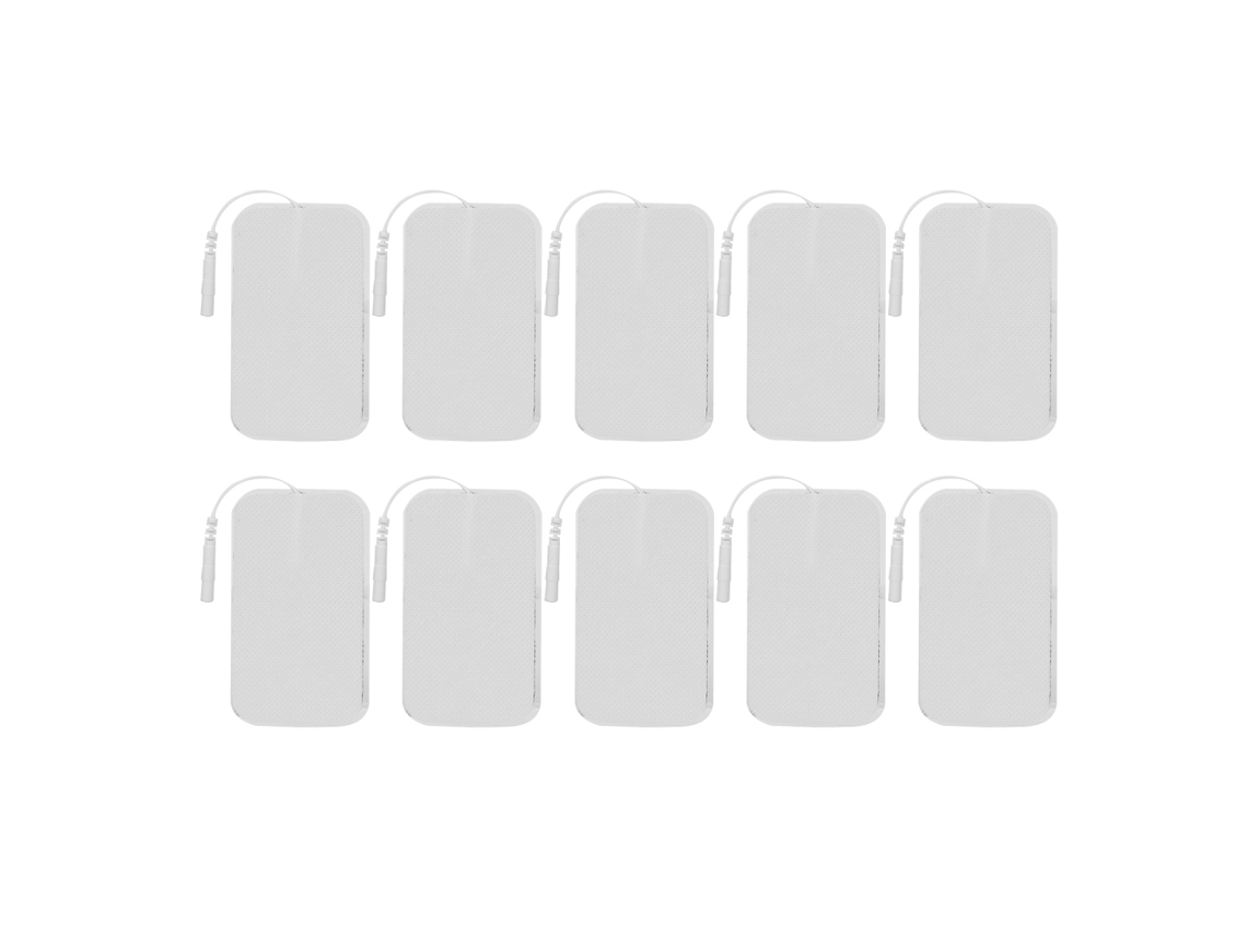 Paquete de 10 parches de electrodos para fisioterapia, almohadillas de repuesto para masaje corporal