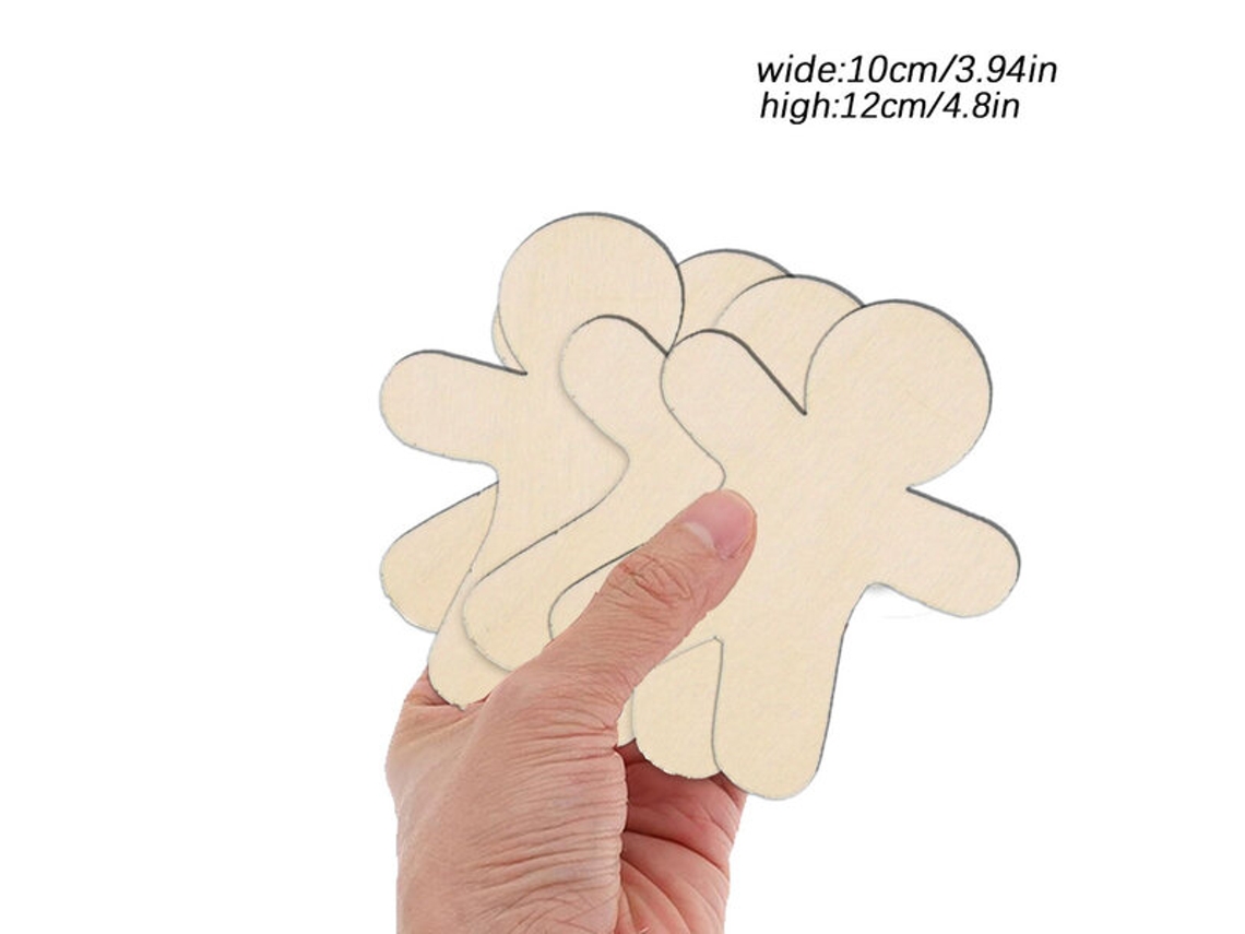 Muñecos de jengibre de madera Vayotoy para la creatividad