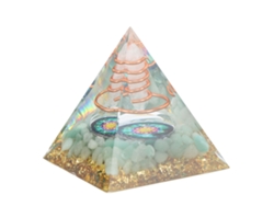 Generador De Energía De Cristal En Forma De Pirámide De Orgonita Para Sanación, Energía Positiva Y Meditación, 6 Cm
