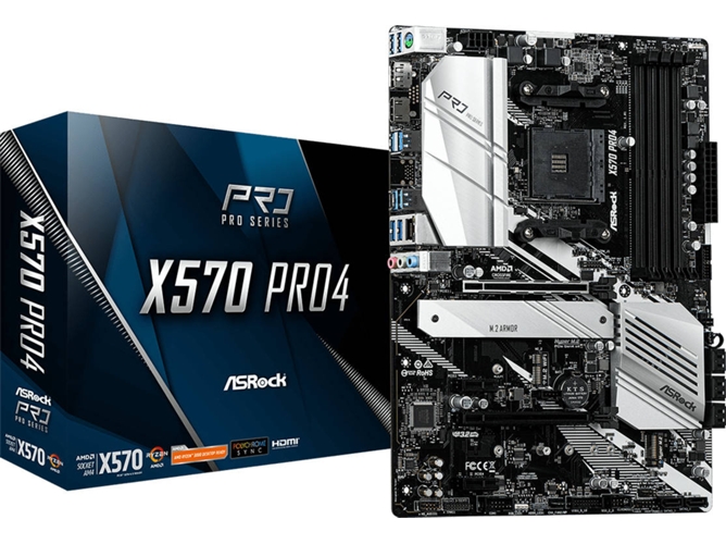 Placa Base ASROCK X570 Pro4 (Socket Zócalo AM4 - AMD X570 - ATX)