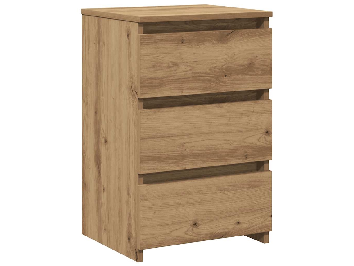 Maison Exclusive - Mesita De Noche Madera De Ingeniería Roble Artisan 40x35x62,5cm