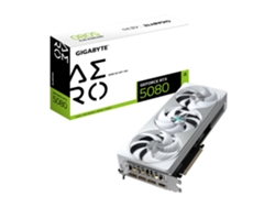 Tarjeta gráfica GeForce RTX 5080 Aero Oc Sff 16 GB, GDDR7, 256 bits, PCI E 5.0, reloj de núcleo de 2730 MHz, pantalla triple Gigabyte
