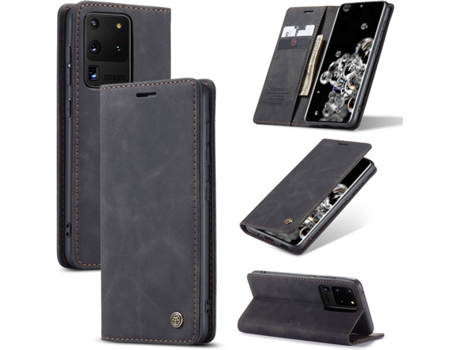 Funda Samsung S20 Ultra CASEME Libro Elite Negro