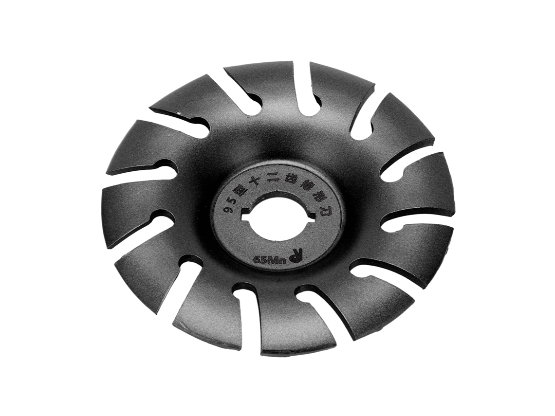 Disco De Forma Para Amoladora 12 Dientes Acero Inoxidable Para Tallado De Madera En Carpintería 95mm Negro