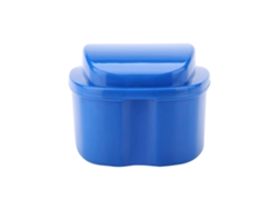 Caja para guardar dentaduras postizas con filtro de malla, aparato dental, azul oscuro, Nostalgia88