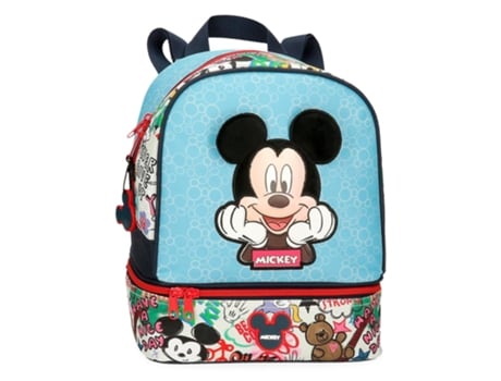 Mochila Escolar DISNEY (23 x 28 x 13 - Poliéster - Azul)
