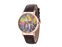 Reloj De Cuarzo Elegante Y Casual Unisex Para Parejas Regalo (café)