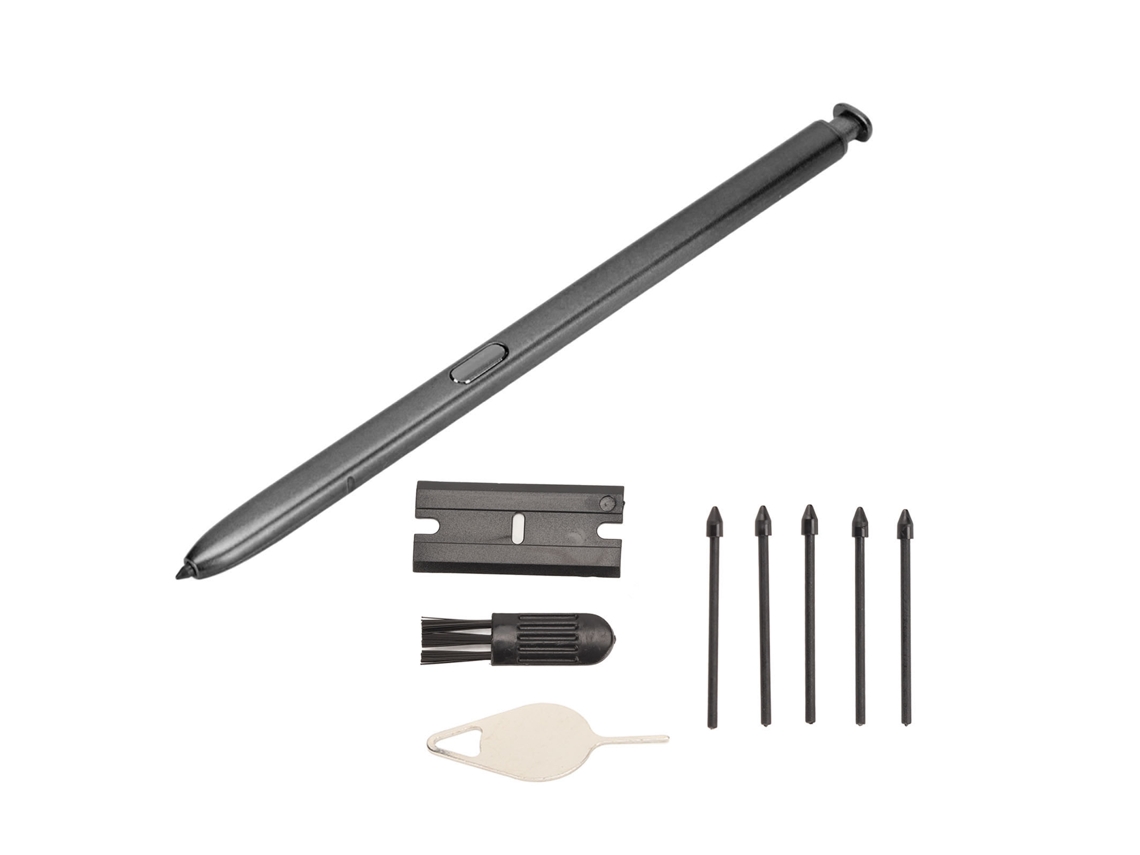 Caneta Stylus Com Pontas De Reposição Alta Sensibilidade Para Galaxy Note 10 Note 10 Plus Preta