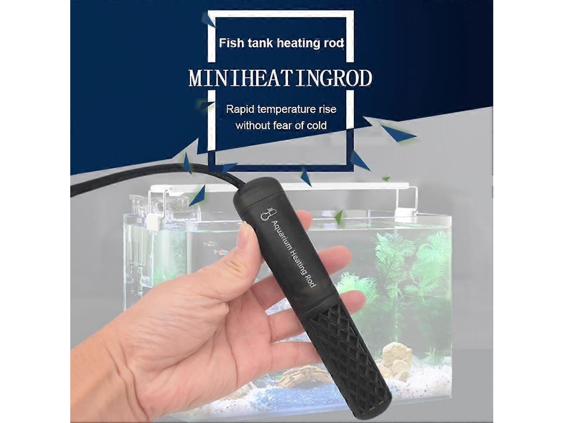 Calentador mini para acuario GOKOCO, ahorro de energía, pecera, aislamiento automático, control de temperatura, resistencia calefactora, controlador.