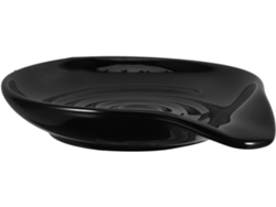 Soporte De Cerámica Negra Estable Y Fácil De Limpiar Para Cucharas De Cocina.