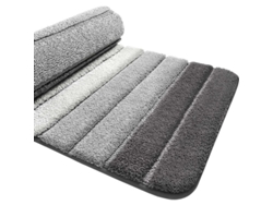 2026-tapete De Baño Anti-deslizante Linjou, Ultra Suave, Absorbente, Lavable A Máquina, 40x60 Cm, Gris Gris