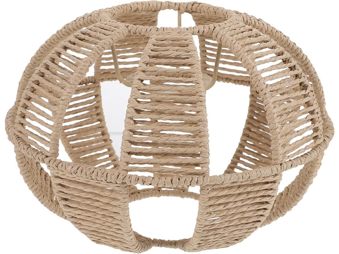 Cuerda De Papel Amarilla Tejida Pequeña, Estilo Retro Para Lámpara De Techo, Decoración De Interiores