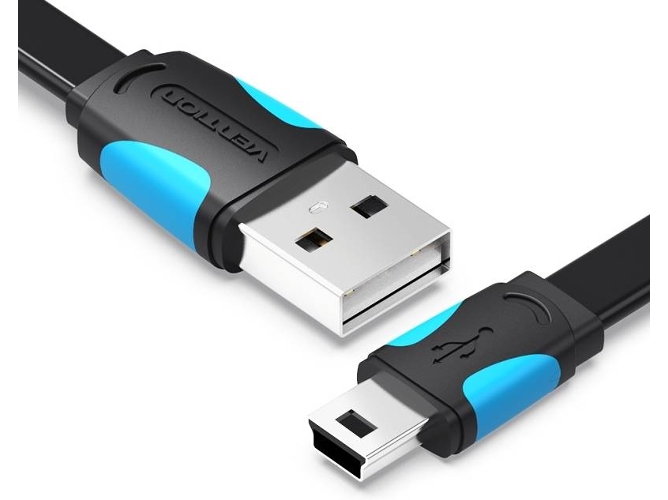 Cable VENTION Usb 2.0 USB Macho para Mini USB Macho de 1 metro - negro