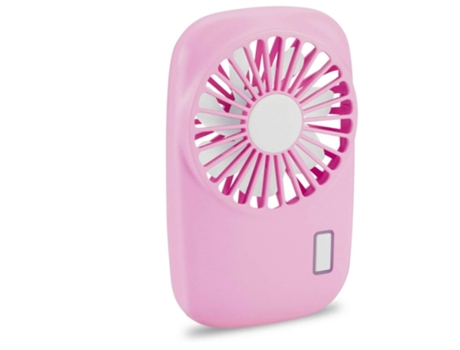 Mini ventilador portátil potente pequeño personal de mano velocidad ajustable USB recargable refrigeración rosa BISBISOUS