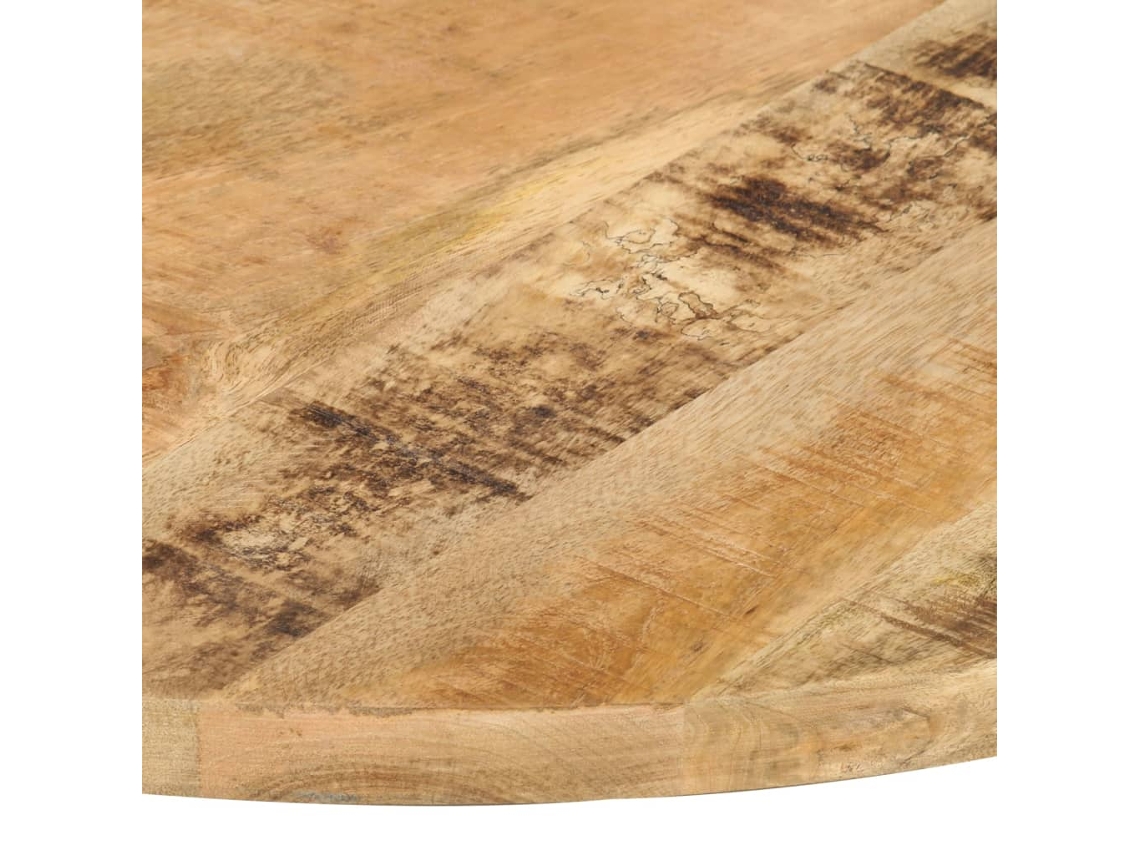Tablero de mesa | Tablero de escritorio | Superficie de mesa redonda Madera maciza de mango 25-27 mm 80 cm