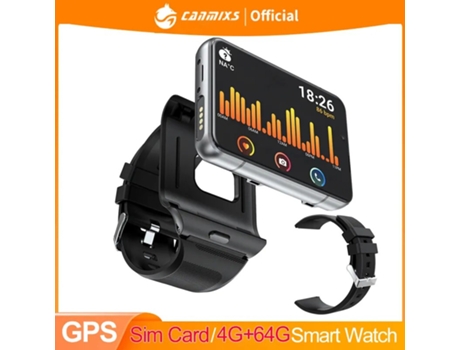 Reloj inteligente 4G GPS Wifi 4G RAM 64G ROM Smartwatch hombres Android 9,0 Nano tarjeta Sim teléfono monitoreo de frecuencia S999 batería de 2300m...