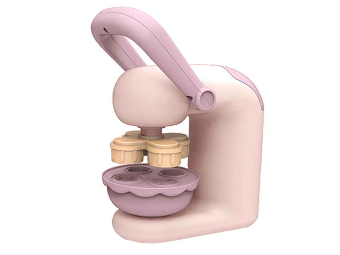 Máquina de plastilina interactiva y colorida ATS DIY - Ligera y segura para niños - Juego de hamburguesas - Set de plastilina colorida