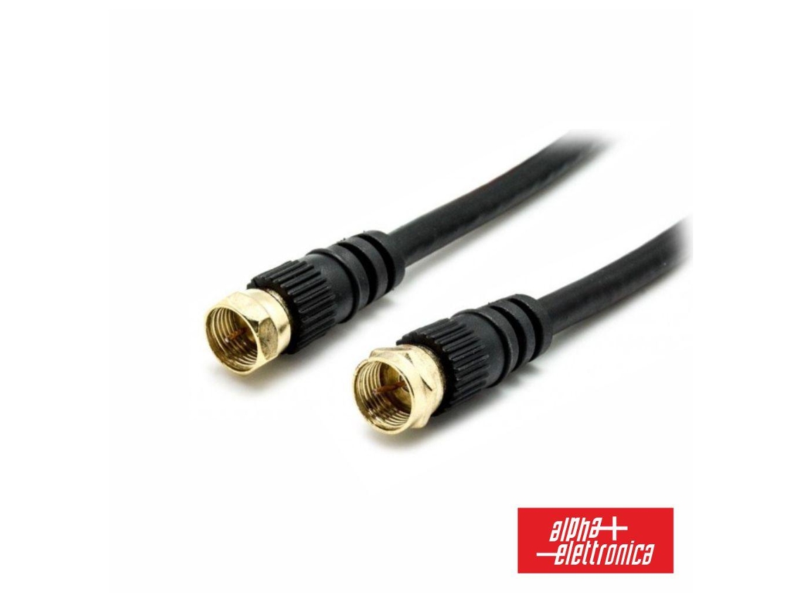 Cable Con Enchufe F Macho / Enchufe F Macho 30m Alpha